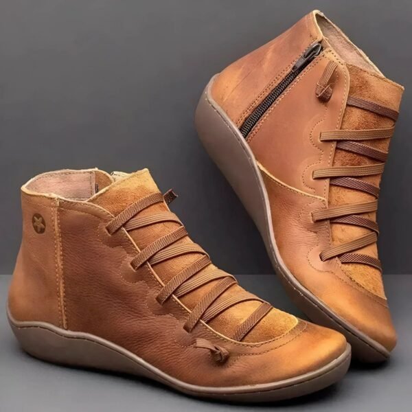 Elaiza - Wygodne Buty Sznurowane – Khaki (Prawie wyprzedane)