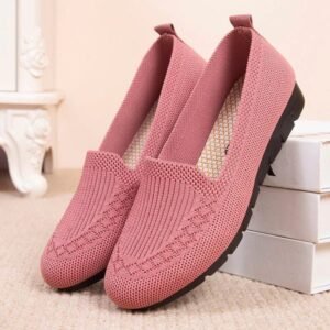 Neriah | Kobiece Oddychające Buty Ortopedyczne – Różowy
