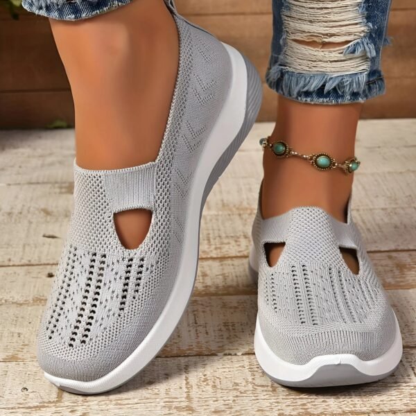 Nora | Ortopedyczne Buty Slip-On – Szary